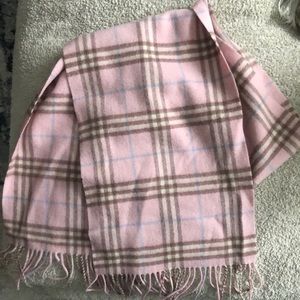 Pink Burberry Scarf